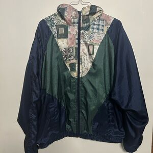 90s Vintage Nuage Sport Navy Jacket Windbreaker Grandmacore